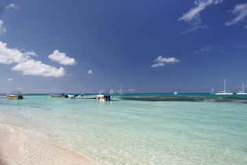 Dominican Republic, Saona Island - view of the Caribbean Sea