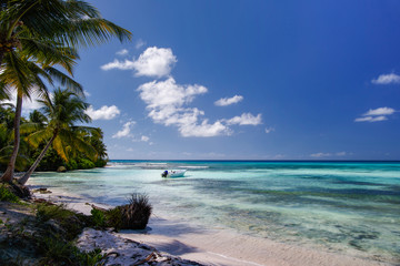 Dominican Republic, Saona Island - view of the Caribbean Sea