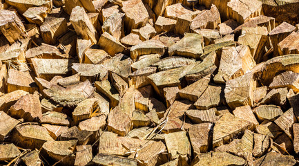 Fundo com lenha empilhada