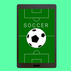 Smartphone soccer football