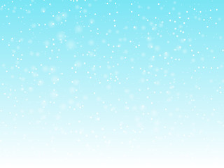 Falling snow background. Holiday landscape with snowfall. Vector illustration. Winter snowing sky. Eps 10.