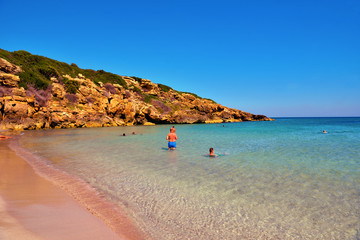 beach (cala mosche) in one of the most beautiful beaches of Sicily, in the Vendicari Natural...