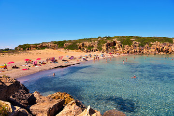 beach (cala mosche) in one of the most beautiful beaches of Sicily, in the Vendicari Natural...