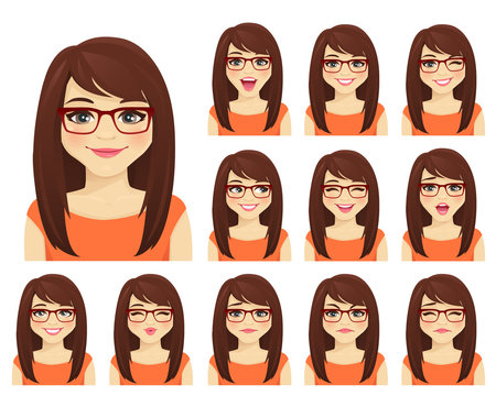 Avatar Woman With Glasses Images – Browse 25,491 Stock Photos, Vectors, and  Video | Adobe Stock