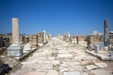 Ruins of Laodicea, the last church of Relevation, Denizli / Turkey