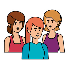 group of women characters
