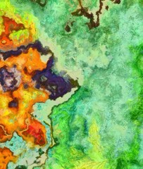 Abstract grunge background. Dirty style pattern. Simple painting art template with large textured brush strokes. Colorful pretty texture drawing by hand. Digital indigo wallpaper. Vintage backdrop. 