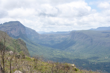 Fototapeta premium view of mountains