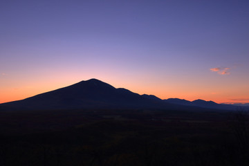 浅間山の夕焼け