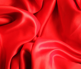 Smooth elegant red silk 