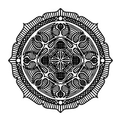 Obraz premium Round decorative ornament element. Mandala