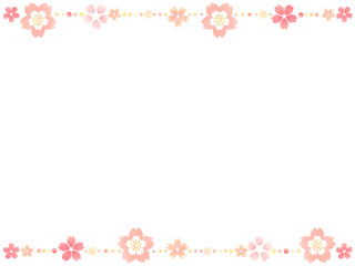 桜の花のフレーム