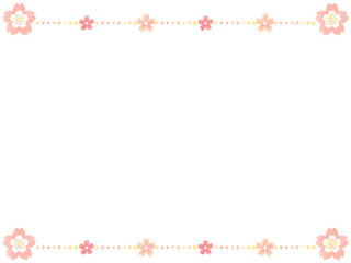 桜の花のフレーム