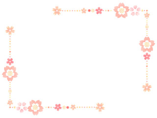 桜の花のフレーム