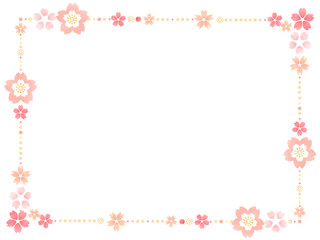 桜の花のフレーム