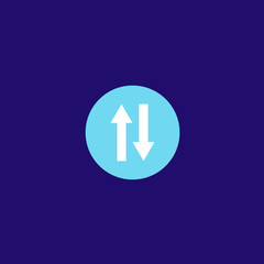 Transfer Icon Logo Vector Design Illustration