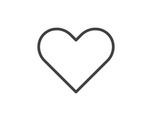 heart line icon illustration vector,love icon illustration design