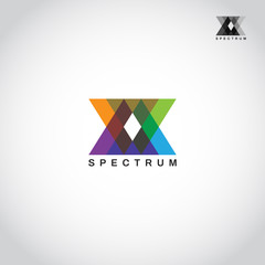 Abstract Colorful Spectrum Logo Sign Symbol Icon