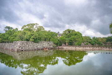 岡山城 内堀の風景