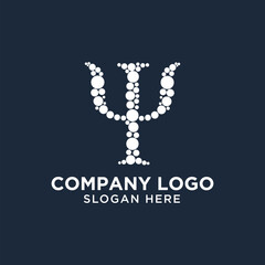 psychologist logo design vector template