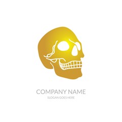 Skull Vector Icon Outline Community Business Company Stock Logo Design Template