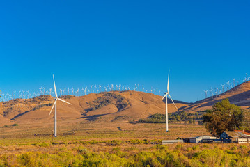 Wind generators in the endless fields.