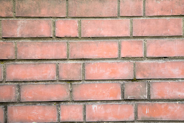 Texture of the wall for background. Red brick