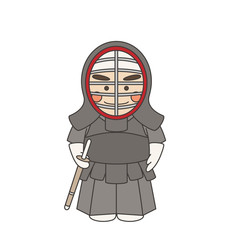 男性キャラクター剣道