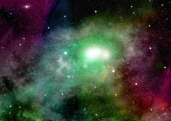 Obraz premium galaxy in a free space