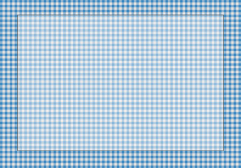 blue checkered gingham border frame