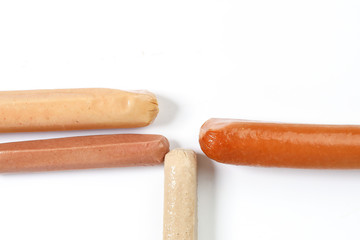 Sausage bangers hotdog chicken beef lamb verity mix