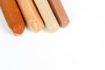 Sausage bangers hotdog chicken beef lamb verity mix