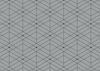Abstract geometric pattern with lines on gray background