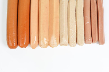Sausage bangers hotdog chicken beef lamb verity mix
