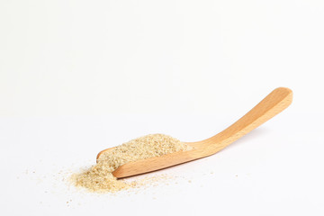 Psyllium Husk Isobgol on white background