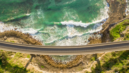 Scenic and sunny day on the Sea Cliff Bridge