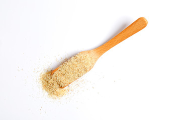 Psyllium Husk Isobgol on white background