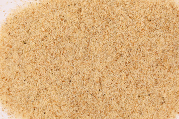 Psyllium Husk Isobgol on white background