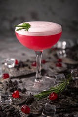 Alcoholic or non-alcoholic grapefruit, citrus, berry cocktail with liqueur, vodka, champagne or martini. Cool drink. Easy Bartenders Recipes and Ideas