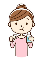 マウスウォッシュ  女性