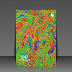 Abstract fluid creative background. Flyer template. Eps10 Vector illustration