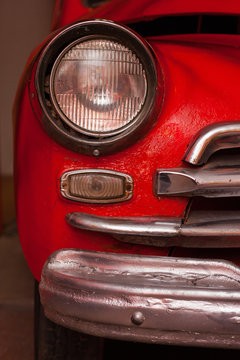 old red car