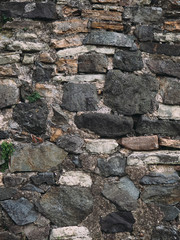 stone wall texture with cracks and patterns on the surface