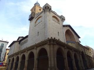 Fototapeta na wymiar Saint Nicholas church in Pamplona