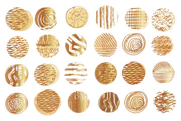 Set of golden texture3