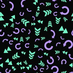 Different arrows Seamless vector EPS 10 pattern. 