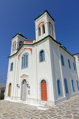Fototapeta na wymiar Église à Naousa, Paros, Cyclades, Grèce