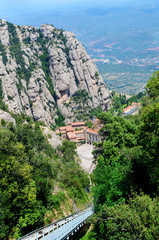 Fototapeta na wymiar Mountains of Huge Rocks in Spain,Catalonia 