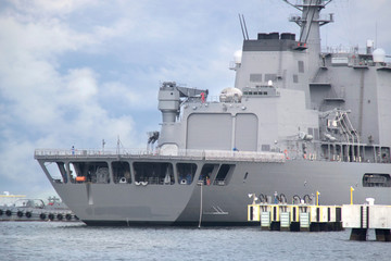 Obraz premium 訓練中の救難艦