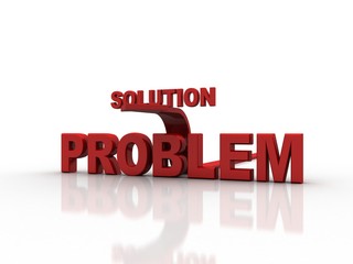 3d illustration SOLUTION problem